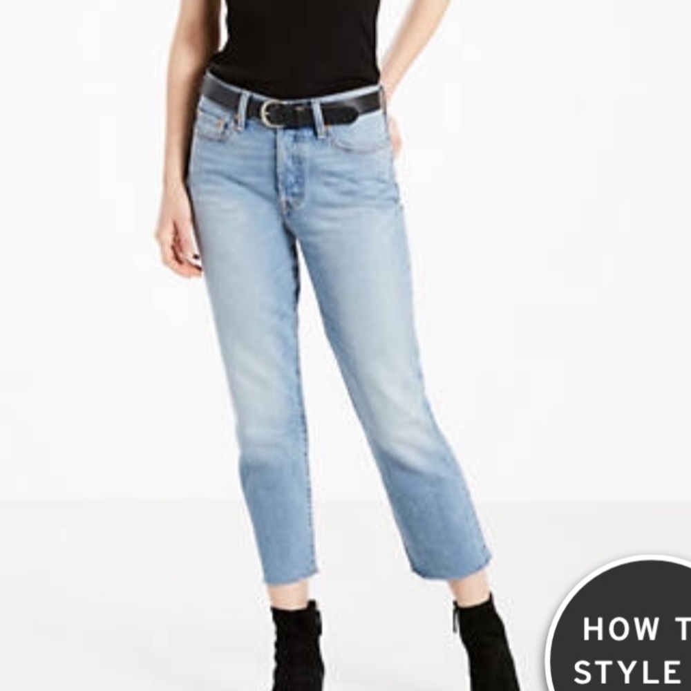 Levis wedgie straight jeans size 26 rough tide